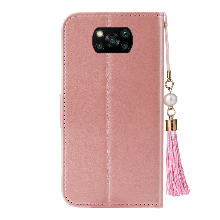 For Xiaomi Poco X3 Embossed Lucky Tree Horizontal Flip Leather Case with Holder & Card Slot & Wallet & Lanyard