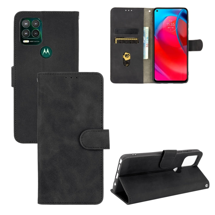 For Motorola Moto G Stylus 5G Solid Color Skin Feel Magnetic Buckle Horizontal Flip Calf Texture PU Leather Case with Holder & Card Slots & Wallet