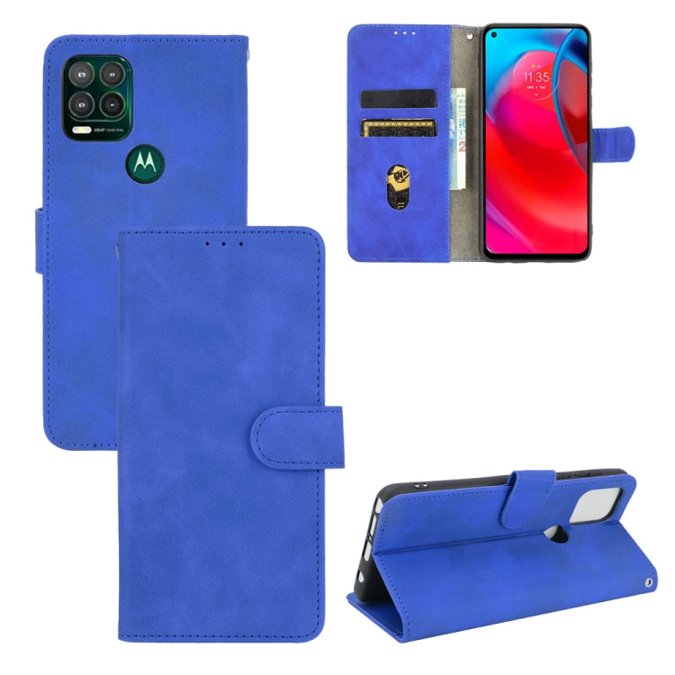 For Motorola Moto G Stylus 5G Solid Color Skin Feel Magnetic Buckle Horizontal Flip Calf Texture PU Leather Case with Holder & Card Slots & Wallet
