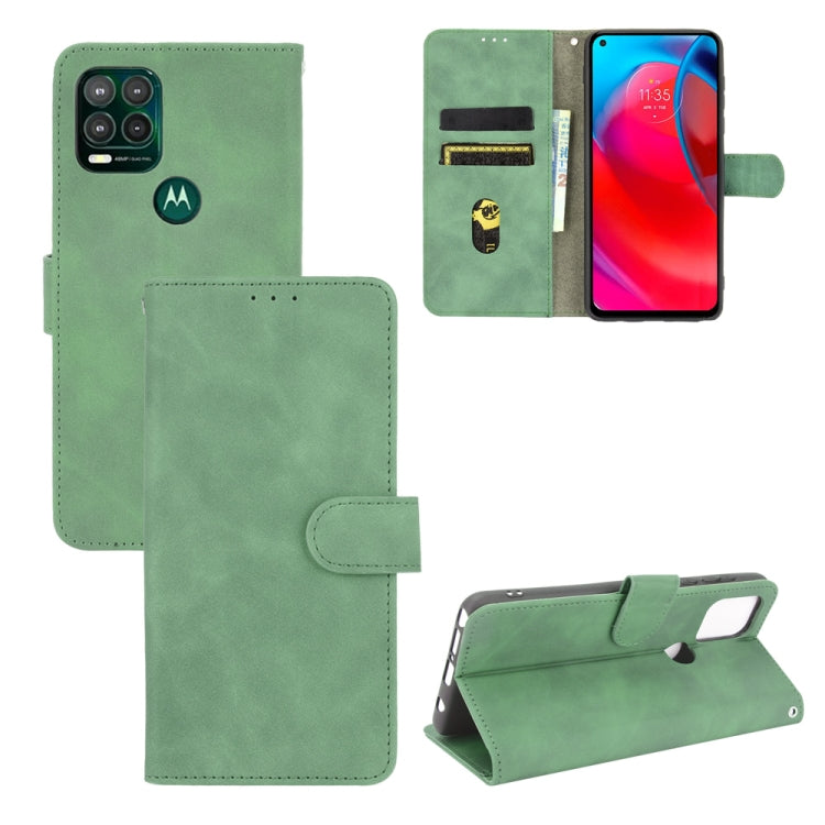 For Motorola Moto G Stylus 5G Solid Color Skin Feel Magnetic Buckle Horizontal Flip Calf Texture PU Leather Case with Holder & Card Slots & Wallet