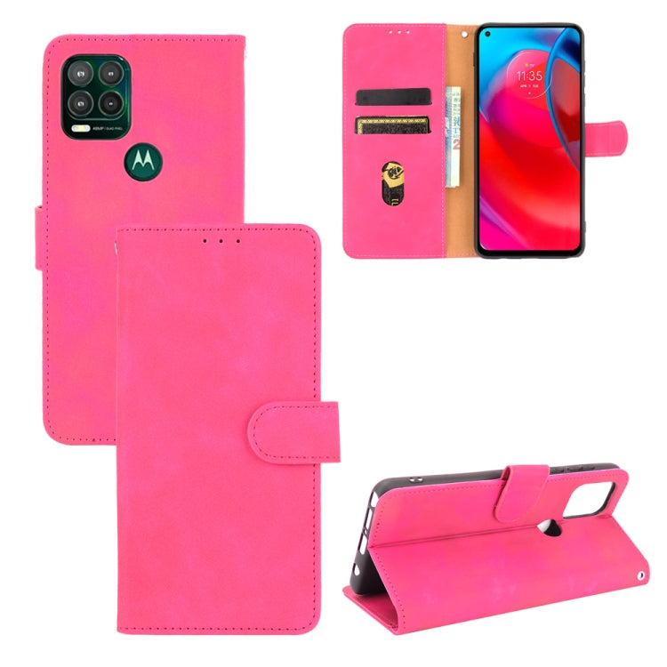 For Motorola Moto G Stylus 5G Solid Color Skin Feel Magnetic Buckle Horizontal Flip Calf Texture PU Leather Case with Holder & Card Slots & Wallet