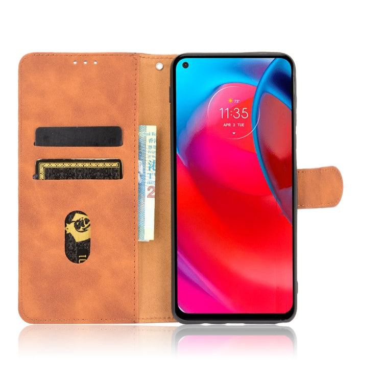 For Motorola Moto G Stylus 5G Solid Color Skin Feel Magnetic Buckle Horizontal Flip Calf Texture PU Leather Case with Holder & Card Slots & Wallet