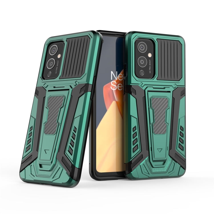 For OnePlus 9 War Chariot Series Armor All-inclusive Shockproof PC + TPU Protective Case with Invisible Holder