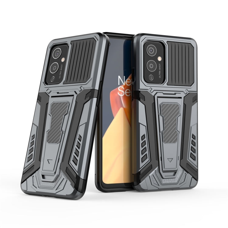 For OnePlus 9 War Chariot Series Armor All-inclusive Shockproof PC + TPU Protective Case with Invisible Holder