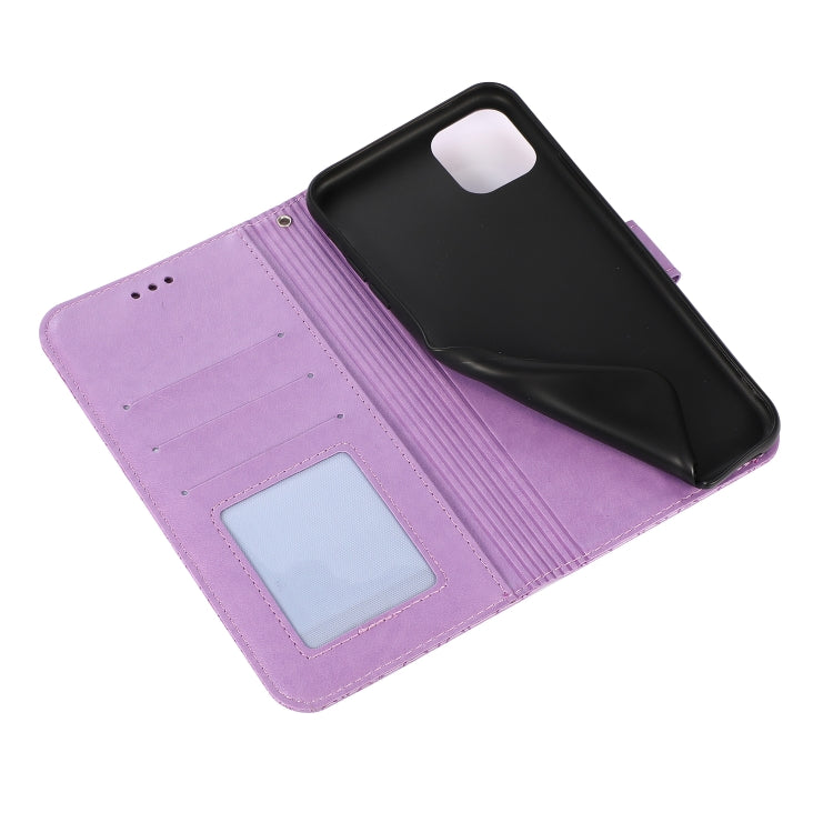 For iPhone 11 Skin Feel Embossed Sunflower Horizontal Flip Leather Case with Holder & Card Slots & Wallet & Lanyard