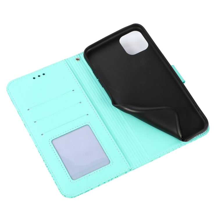 For iPhone 11 Skin Feel Embossed Sunflower Horizontal Flip Leather Case with Holder & Card Slots & Wallet & Lanyard