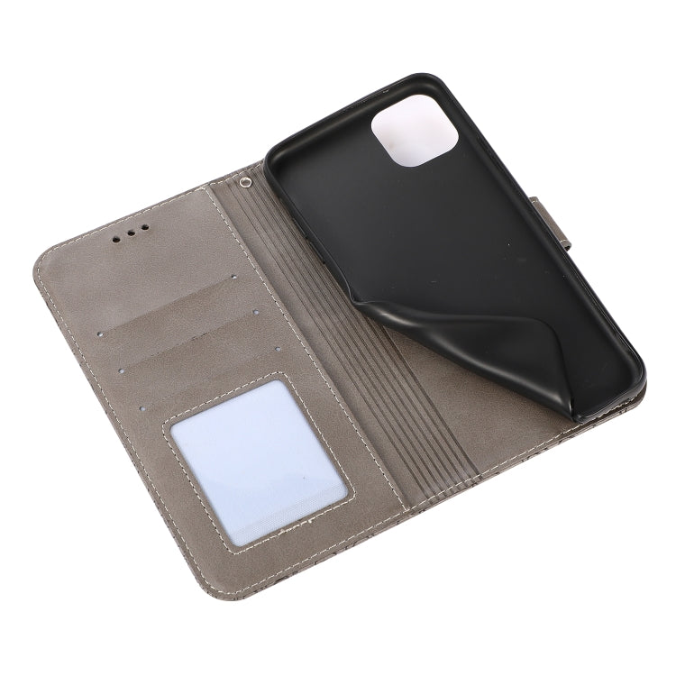 For iPhone 11 Skin Feel Embossed Sunflower Horizontal Flip Leather Case with Holder & Card Slots & Wallet & Lanyard