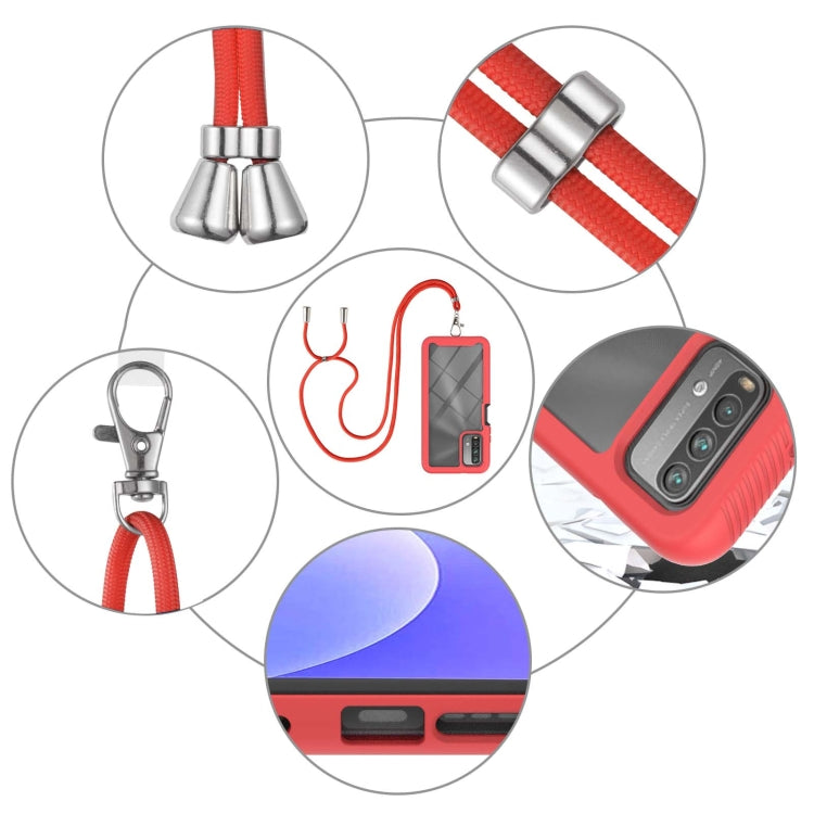 For Xiaomi Poco M3 / Redmi Note 9 4G / Redmi 9 Power / Redmi 9T Starry Sky Solid Color Series Shockproof PC + TPU Protective Case with Neck Strap