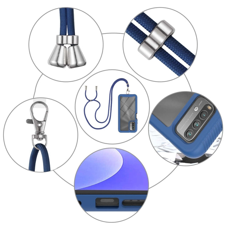 For Xiaomi Poco M3 / Redmi Note 9 4G / Redmi 9 Power / Redmi 9T Starry Sky Solid Color Series Shockproof PC + TPU Protective Case with Neck Strap