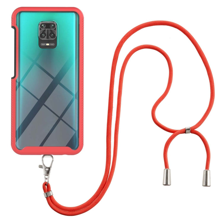 For Xiaomi Redmi Note 9S / Redmi Note 9 Pro / Redmi Note 9 Pro Max Starry Sky Solid Color Series Shockproof PC + TPU Protective Case with Neck Strap
