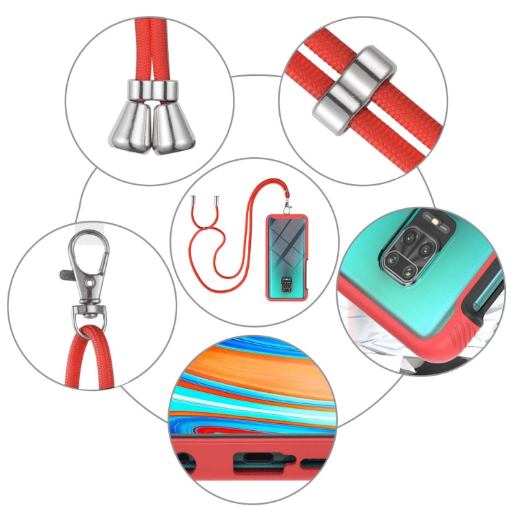 For Xiaomi Redmi Note 9S / Redmi Note 9 Pro / Redmi Note 9 Pro Max Starry Sky Solid Color Series Shockproof PC + TPU Protective Case with Neck Strap