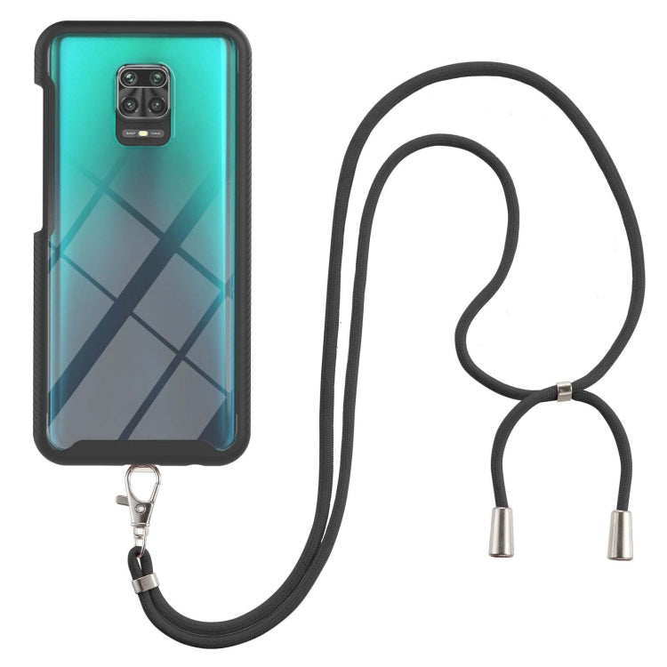 For Xiaomi Redmi Note 9S / Redmi Note 9 Pro / Redmi Note 9 Pro Max Starry Sky Solid Color Series Shockproof PC + TPU Protective Case with Neck Strap