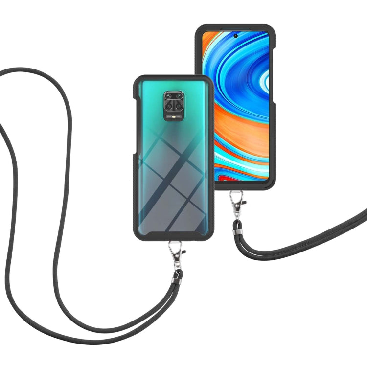 For Xiaomi Redmi Note 9S / Redmi Note 9 Pro / Redmi Note 9 Pro Max Starry Sky Solid Color Series Shockproof PC + TPU Protective Case with Neck Strap