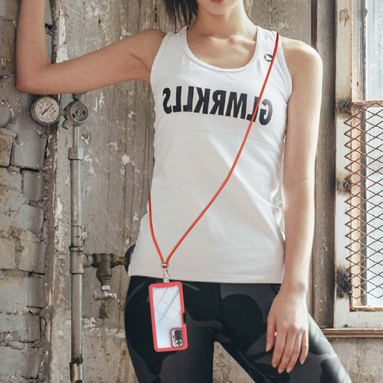 For Xiaomi Redmi Note 10 Pro / Redmi Note 10 Pro Max Starry Sky Solid Color Series Shockproof PC + TPU Protective Case with Neck Strap