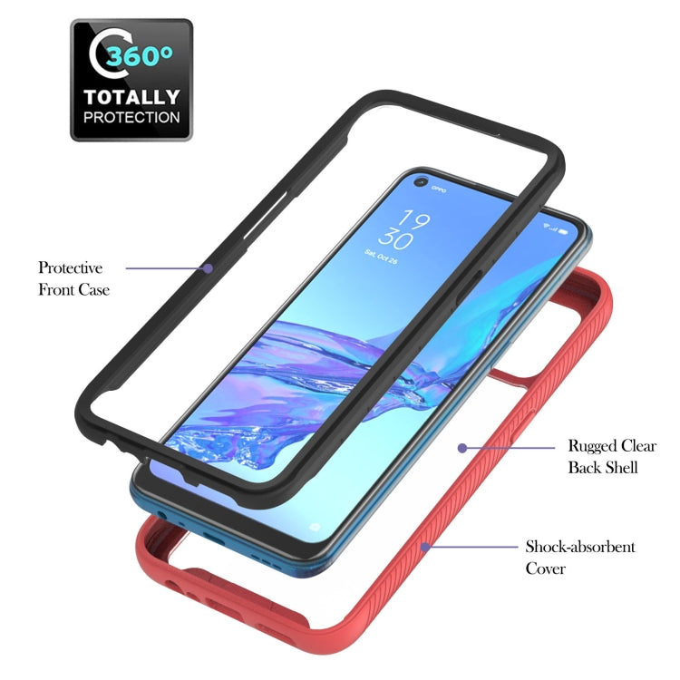 For OPPO A53 Starry Sky Solid Color Series Shockproof PC + TPU Protective Case with Ring Holder & Magnetic Function