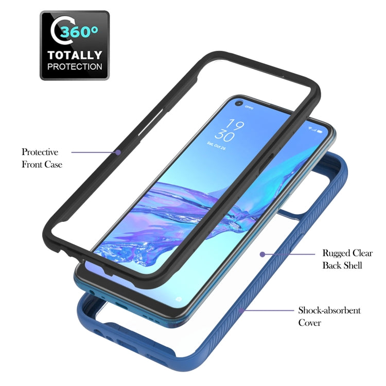 For OPPO A53 Starry Sky Solid Color Series Shockproof PC + TPU Protective Case with Ring Holder & Magnetic Function