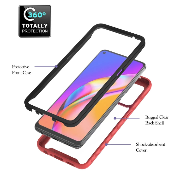 For OPPO A94 4G / Reno5 Lite Starry Sky Solid Color Series Shockproof PC + TPU Protective Case with Ring Holder & Magnetic Function