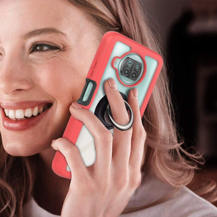 For Xiaomi Mi 10T Lite Starry Sky Solid Color Series Shockproof PC + TPU Protective Case with Ring Holder & Magnetic Function