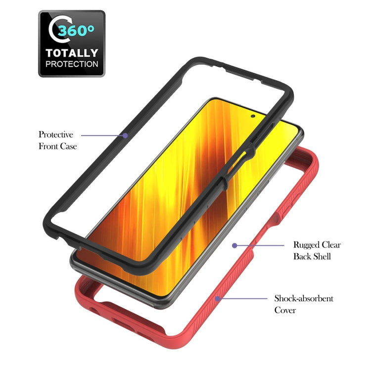 For Xiaomi Poco X3 NFC Starry Sky Solid Color Series Shockproof PC + TPU Protective Case with Ring Holder & Magnetic Function