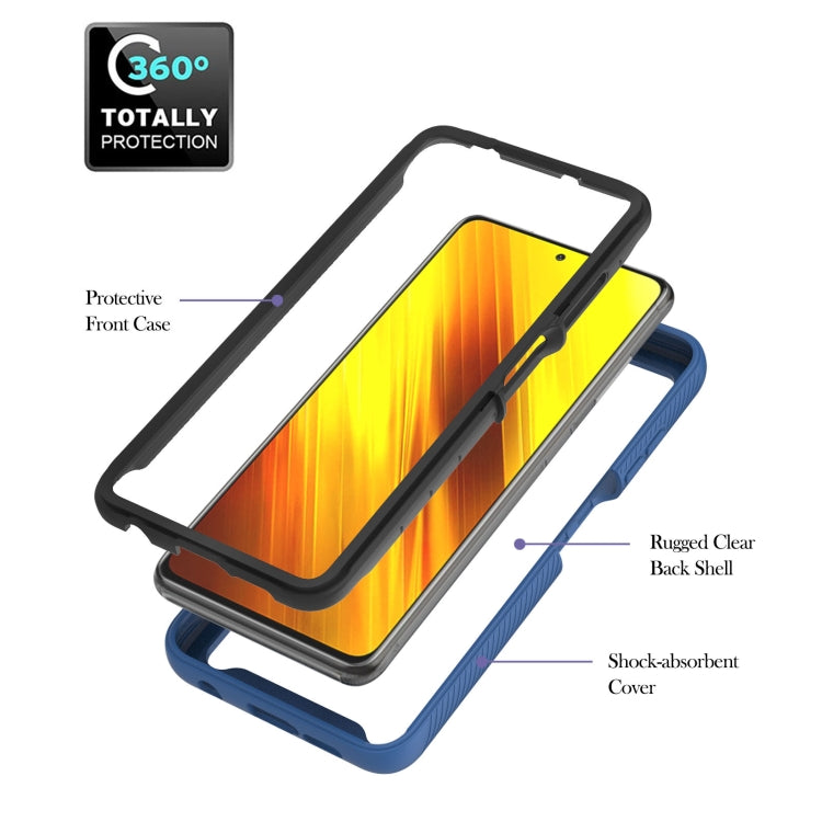 For Xiaomi Poco X3 NFC Starry Sky Solid Color Series Shockproof PC + TPU Protective Case with Ring Holder & Magnetic Function