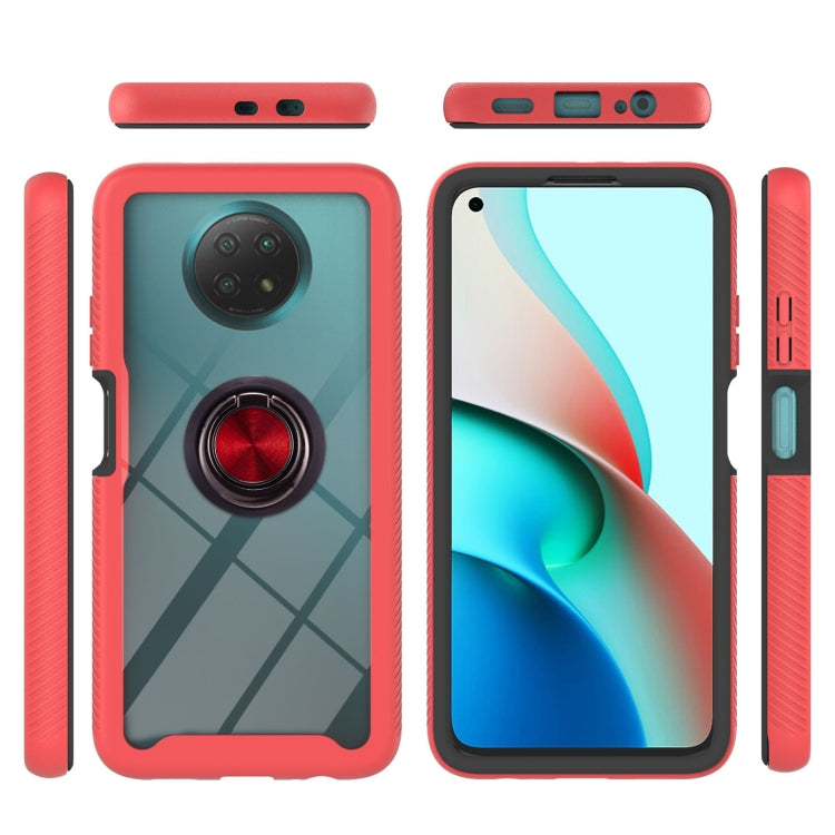 For Xiaomi Redmi Note 9 5G / Redmi Note 9T 5G Starry Sky Solid Color Series Shockproof PC + TPU Protective Case with Ring Holder & Magnetic Function