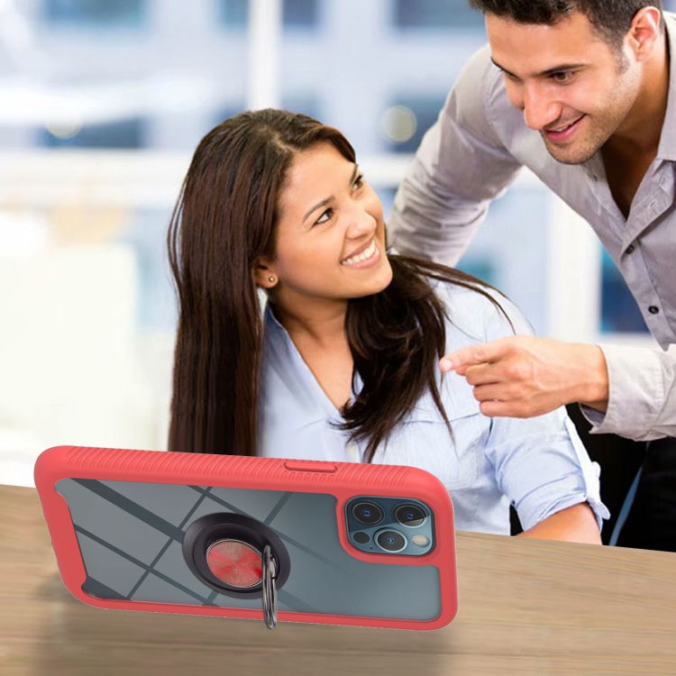 For Xiaomi Redmi Note 9 5G / Redmi Note 9T 5G Starry Sky Solid Color Series Shockproof PC + TPU Protective Case with Ring Holder & Magnetic Function