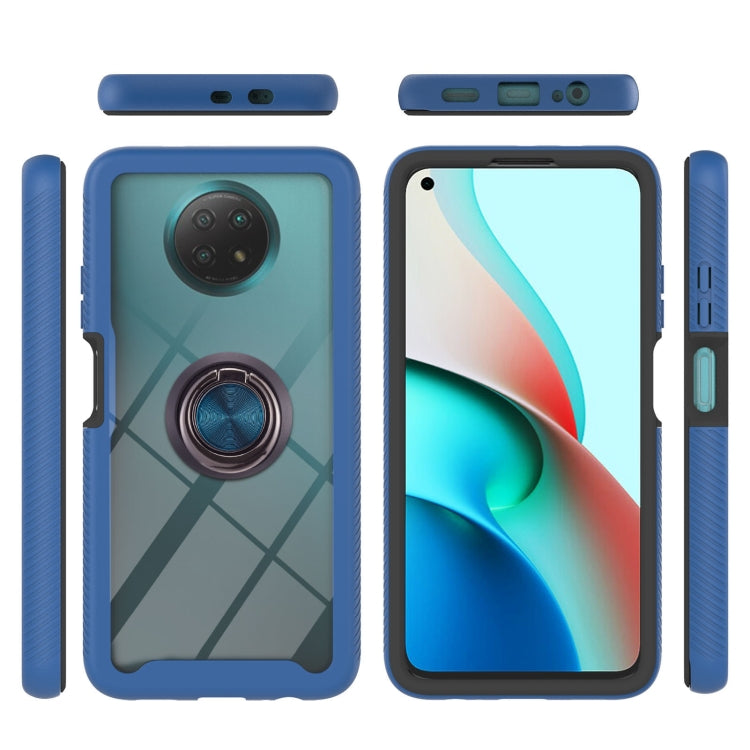 For Xiaomi Redmi Note 9 5G / Redmi Note 9T 5G Starry Sky Solid Color Series Shockproof PC + TPU Protective Case with Ring Holder & Magnetic Function