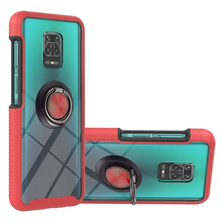 For Xiaomi Redmi Note 9S / Redmi Note 9 Pro / Redmi Note 9 Pro Max Starry Sky Solid Color Series Shockproof PC + TPU Protective Case with Ring Holder & Magnetic Function