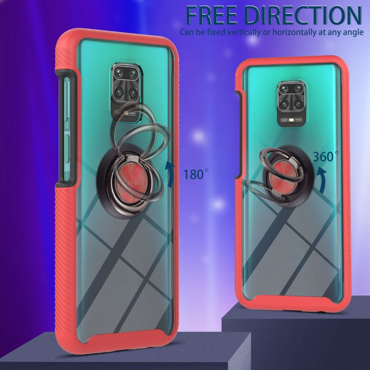 For Xiaomi Redmi Note 9S / Redmi Note 9 Pro / Redmi Note 9 Pro Max Starry Sky Solid Color Series Shockproof PC + TPU Protective Case with Ring Holder & Magnetic Function