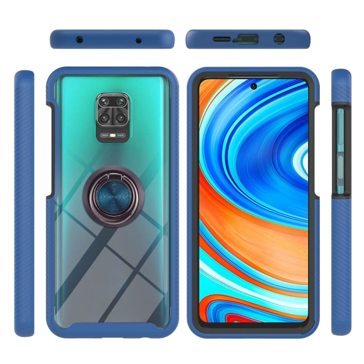 For Xiaomi Redmi Note 9S / Redmi Note 9 Pro / Redmi Note 9 Pro Max Starry Sky Solid Color Series Shockproof PC + TPU Protective Case with Ring Holder & Magnetic Function