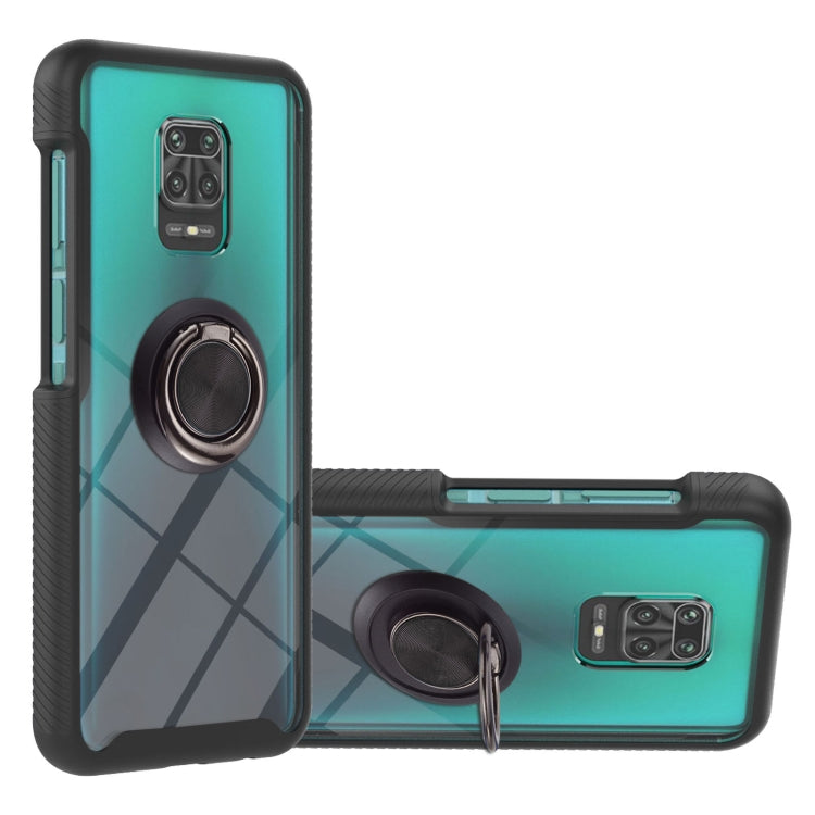 For Xiaomi Redmi Note 9S / Redmi Note 9 Pro / Redmi Note 9 Pro Max Starry Sky Solid Color Series Shockproof PC + TPU Protective Case with Ring Holder & Magnetic Function