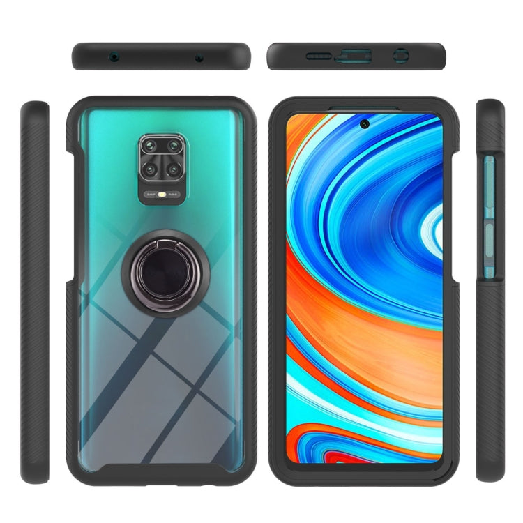 For Xiaomi Redmi Note 9S / Redmi Note 9 Pro / Redmi Note 9 Pro Max Starry Sky Solid Color Series Shockproof PC + TPU Protective Case with Ring Holder & Magnetic Function