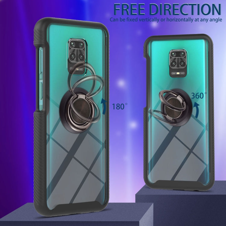 For Xiaomi Redmi Note 9S / Redmi Note 9 Pro / Redmi Note 9 Pro Max Starry Sky Solid Color Series Shockproof PC + TPU Protective Case with Ring Holder & Magnetic Function