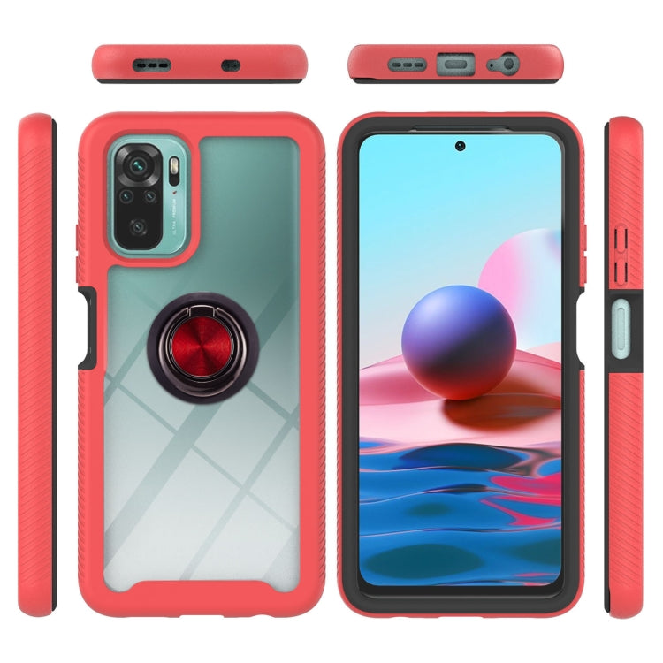 For Xiaomi Redmi Note 10 Starry Sky Solid Color Series Shockproof PC + TPU Protective Case with Ring Holder & Magnetic Function