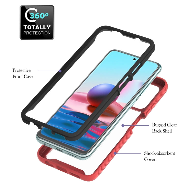 For Xiaomi Redmi Note 10 Starry Sky Solid Color Series Shockproof PC + TPU Protective Case with Ring Holder & Magnetic Function