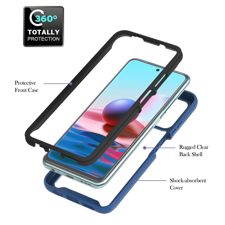 For Xiaomi Redmi Note 10 Starry Sky Solid Color Series Shockproof PC + TPU Protective Case with Ring Holder & Magnetic Function