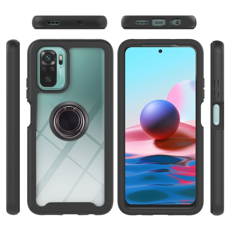 For Xiaomi Redmi Note 10 Starry Sky Solid Color Series Shockproof PC + TPU Protective Case with Ring Holder & Magnetic Function