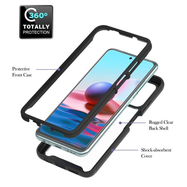 For Xiaomi Redmi Note 10 Starry Sky Solid Color Series Shockproof PC + TPU Protective Case with Ring Holder & Magnetic Function