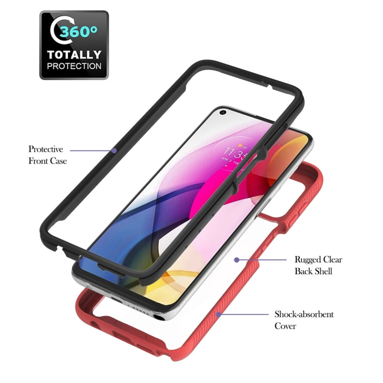 For Motorola Moto G Stylus 2021 Starry Sky Solid Color Series Shockproof PC + TPU Protective Case with Ring Holder & Magnetic Function