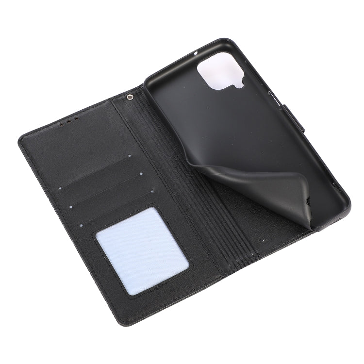 For Samsung Galaxy A12 Skin Feel Embossed Sunflower Horizontal Flip Leather Case with Holder & Card Slots & Wallet & Lanyard