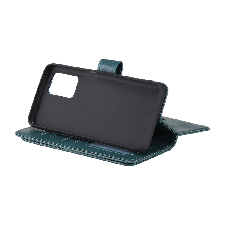 For OPPO Realme V13 5G Multifunctional Magnetic Copper Buckle Horizontal Flip Solid Color Leather Case with 10 Card Slots & Wallet & Holder & Photo Frame