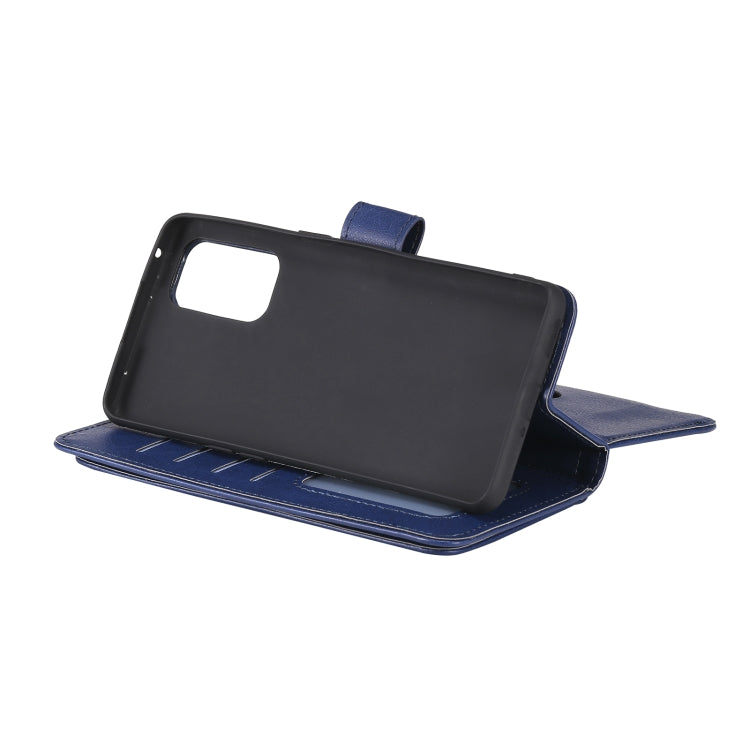 For OPPO Reno5 Pro 5G Multifunctional Magnetic Copper Buckle Horizontal Flip Solid Color Leather Case with 10 Card Slots & Wallet & Holder & Photo Frame