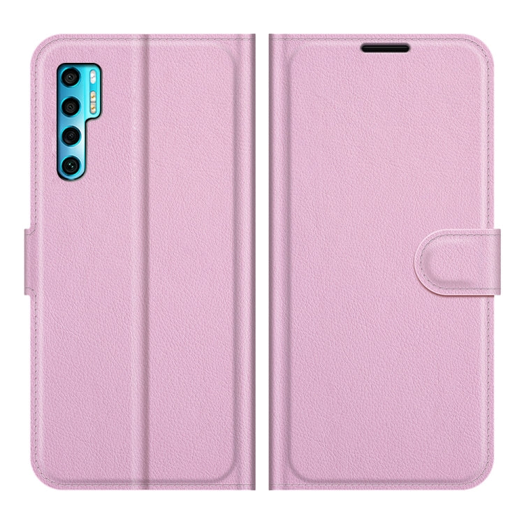 For TCL 20 Pro 5G Litchi Texture Horizontal Flip Protective Case with Holder & Card Slots & Wallet