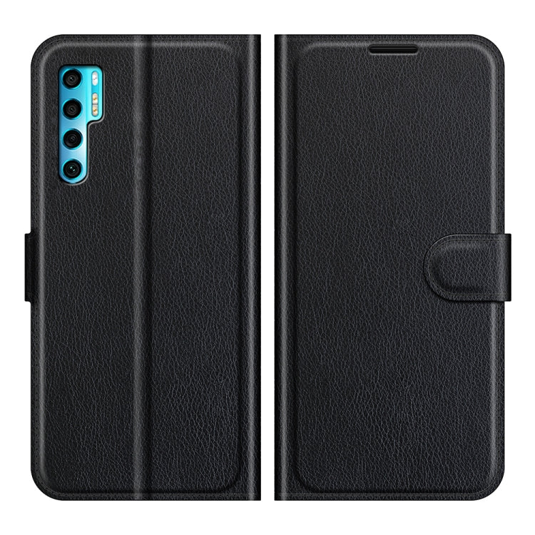 For TCL 20 Pro 5G Litchi Texture Horizontal Flip Protective Case with Holder & Card Slots & Wallet