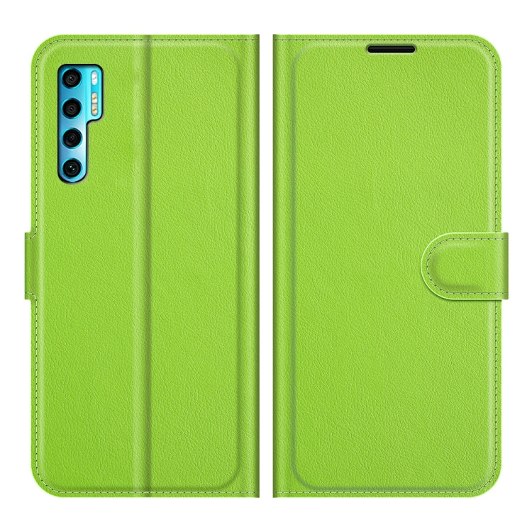 For TCL 20 Pro 5G Litchi Texture Horizontal Flip Protective Case with Holder & Card Slots & Wallet
