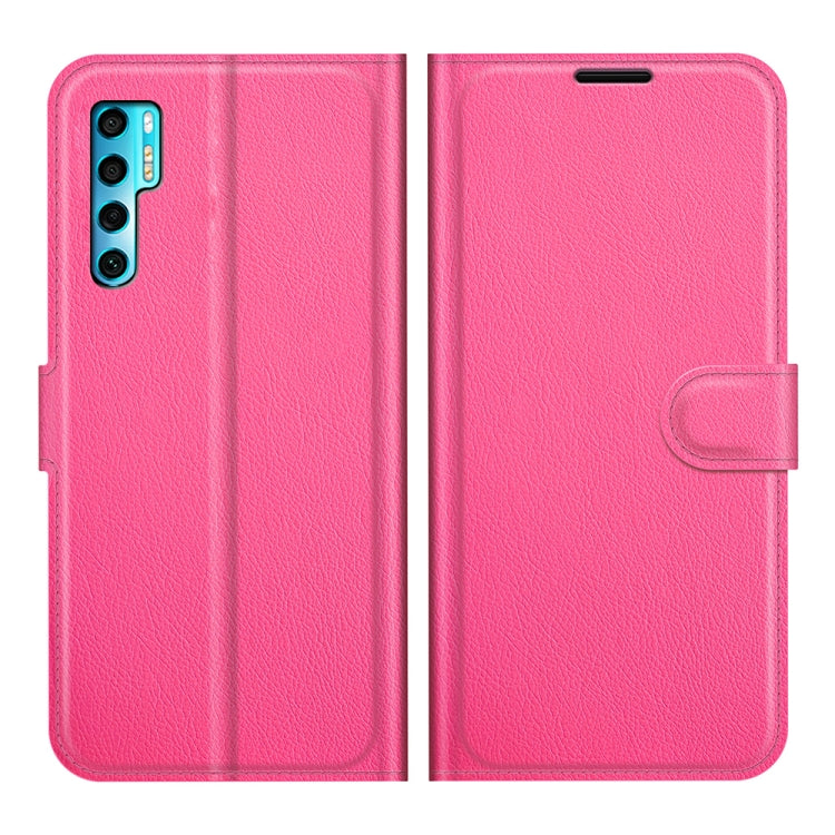 For TCL 20 Pro 5G Litchi Texture Horizontal Flip Protective Case with Holder & Card Slots & Wallet