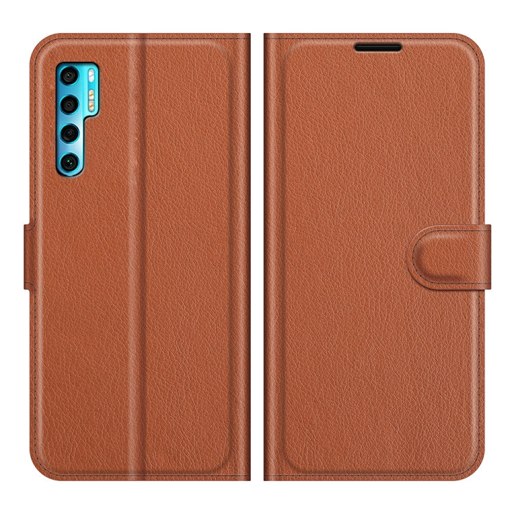 For TCL 20 Pro 5G Litchi Texture Horizontal Flip Protective Case with Holder & Card Slots & Wallet