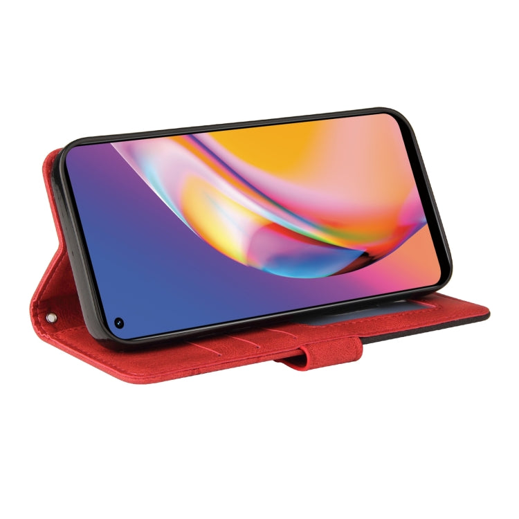 For OPPO A94 5G / 4G / F19 Pro / A95 5G Dual-color Splicing Horizontal Flip PU Leather Case with Holder & Card Slots & Wallet