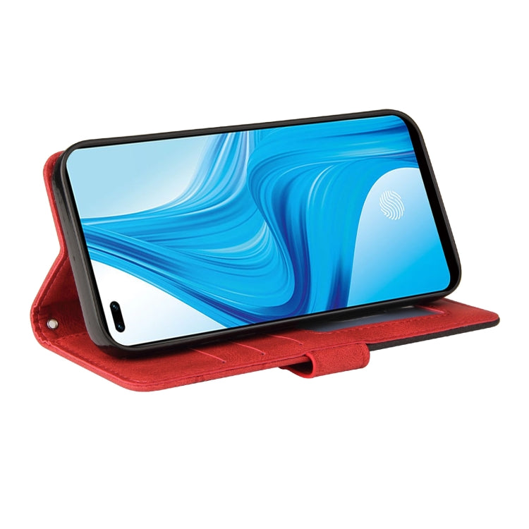 For OPPO F17 Pro / A93 / Reno4 F / Reno4 Lite Dual-color Splicing Horizontal Flip PU Leather Case with Holder & Card Slots & Wallet