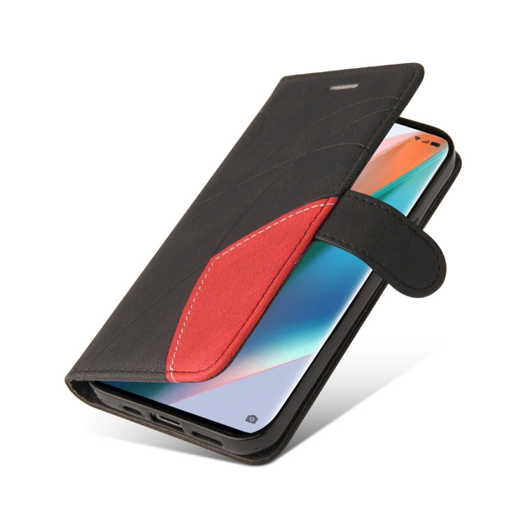 For OPPO Find X3 / Find X3 Pro Dual-color Splicing Horizontal Flip PU Leather Case with Holder & Card Slots & Wallet